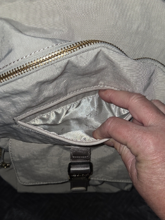 Kipling Marie Adjustable Backpack - Ivory With Gold Accents - Like New main image 10